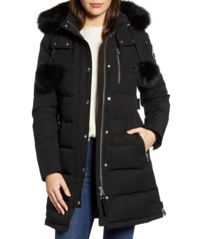 Moose Knuckles Paddockwood Genuine Fox Fur Trim Down Parka - Image 3