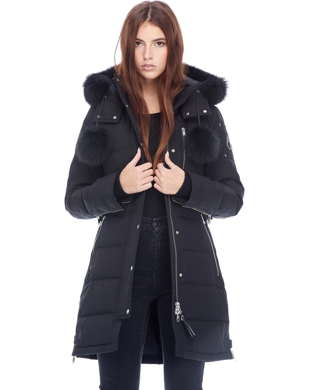 Moose Knuckles Paddockwood Genuine Fox Fur Trim Down Parka-20261204
