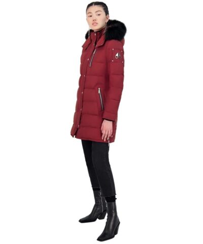 Moose Knuckles Paddockwood Genuine Fox Fur Trim Down Parka In Red 20260097 4