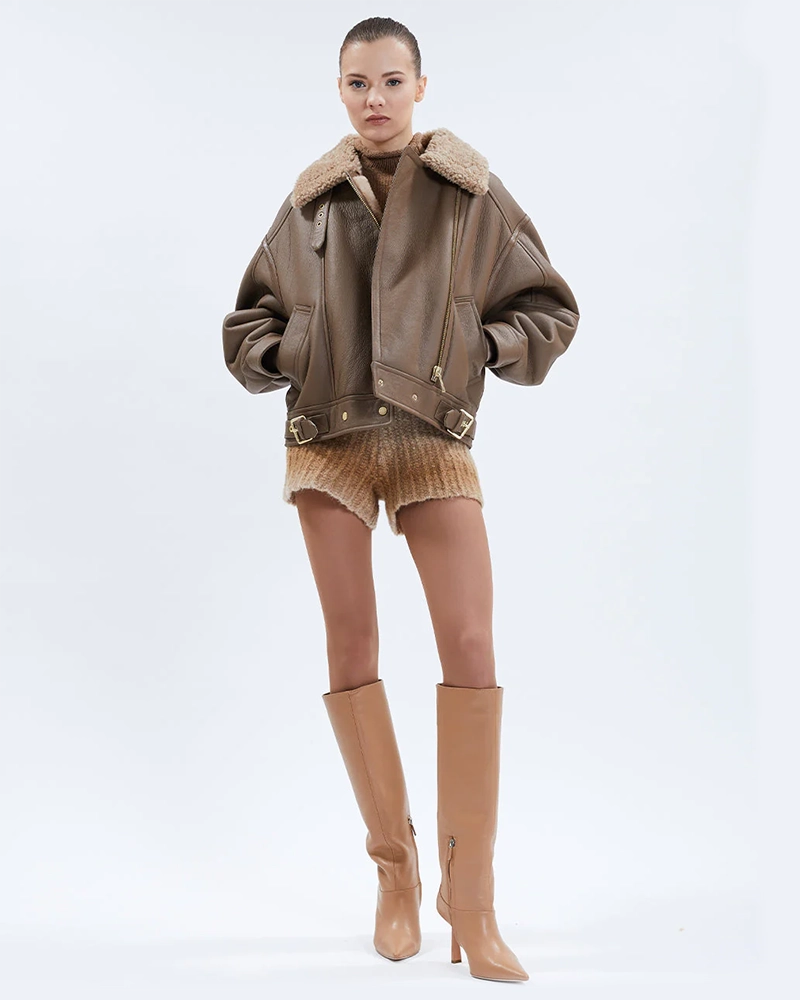 Alternative view of Nicole Benisti Sienna Shearling Jacket