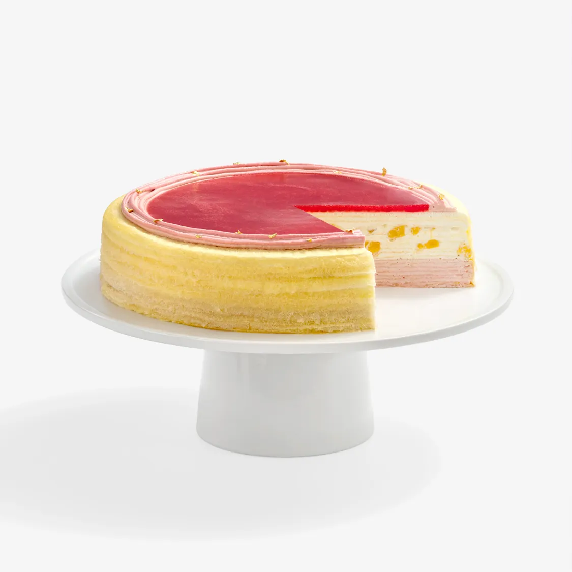 Alternative view of Peach Melba Mille Crêpes - 9 inch (Serves 10-14)