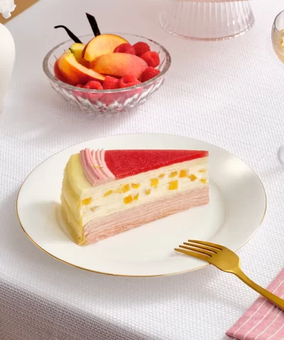 Peach Melba Mille Crêpes - 9 inch (Serves 10-14)-210