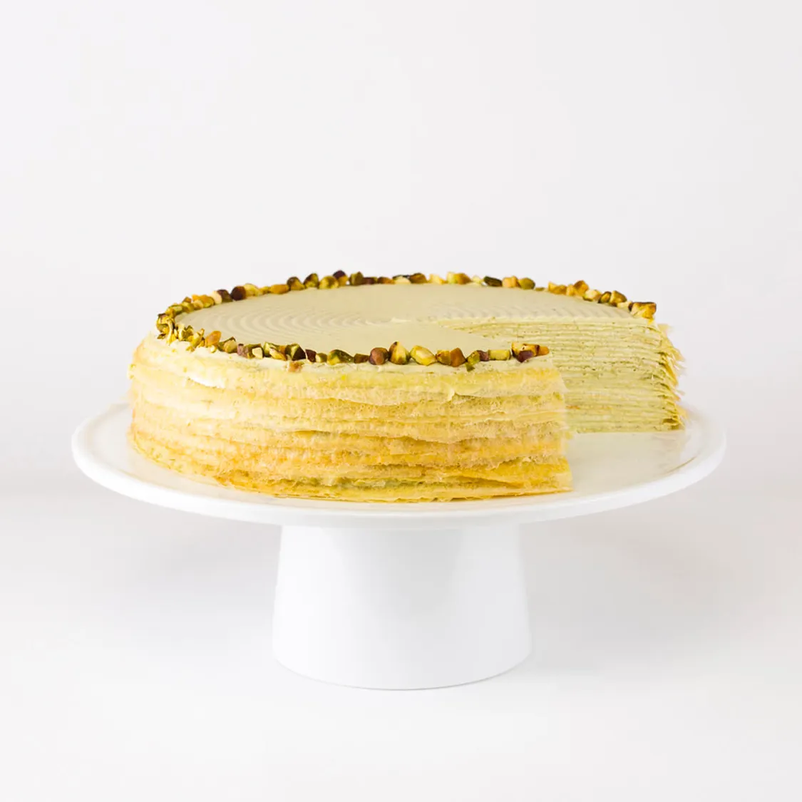 Alternative view of Pistachio Mille Crêpes