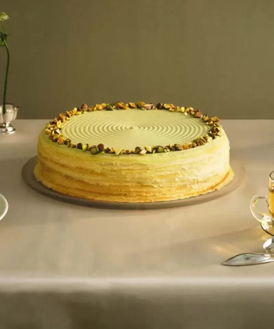 Pistachio Mille Crêpes-215