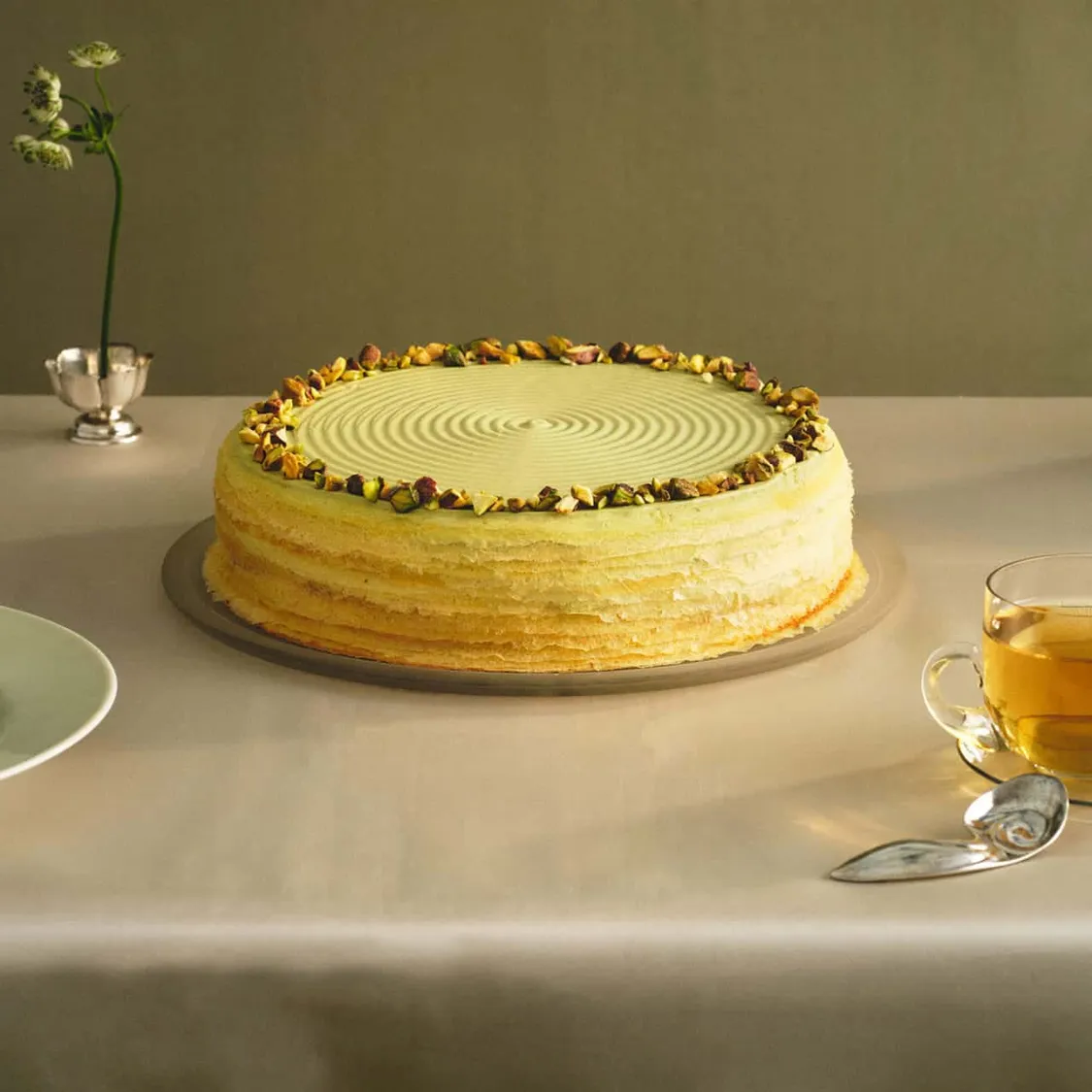 Pistachio Mille Crêpes-215