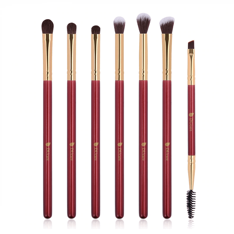 Professional 6 Set Eye Makeup Brush + 1 Eyeshadow Blending Eyebrow Brush-20221219