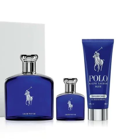 Ralph Lauren Men's 3-Pc. Polo Blue Eau de Parfum Gift Set-20274062