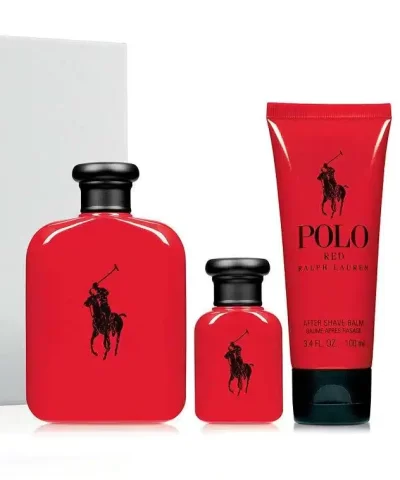 Ralph Lauren Men's 3-Pc. Polo Red Eau de Toilette Gift Set-20274056