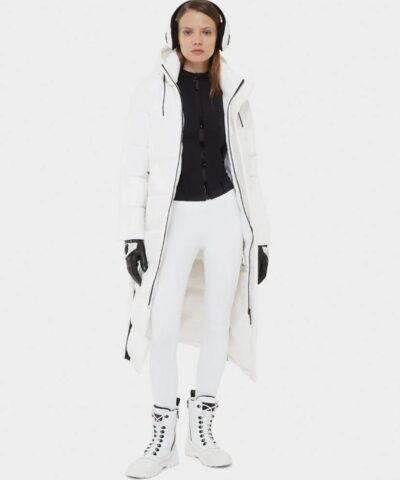 Rudsak Mao Women's Long Down Puffer, White-20245533