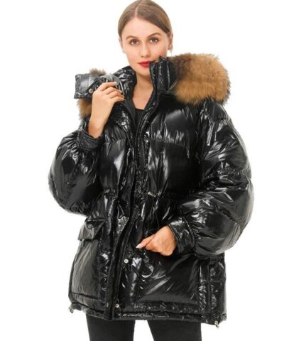 Simplee Millennium Fur Trim Down Coat-20263046