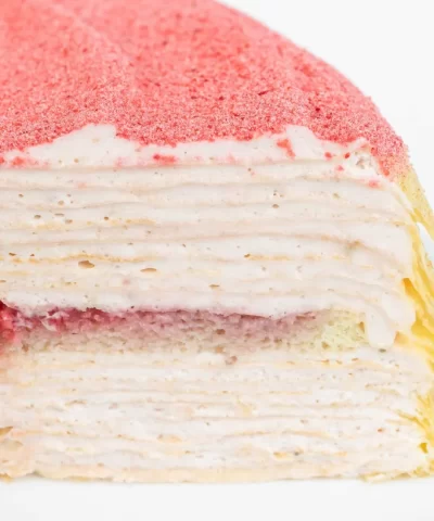 Strawberry Swirl Mille Crêpes - 9 inch (Serves 10-14) - Image 3