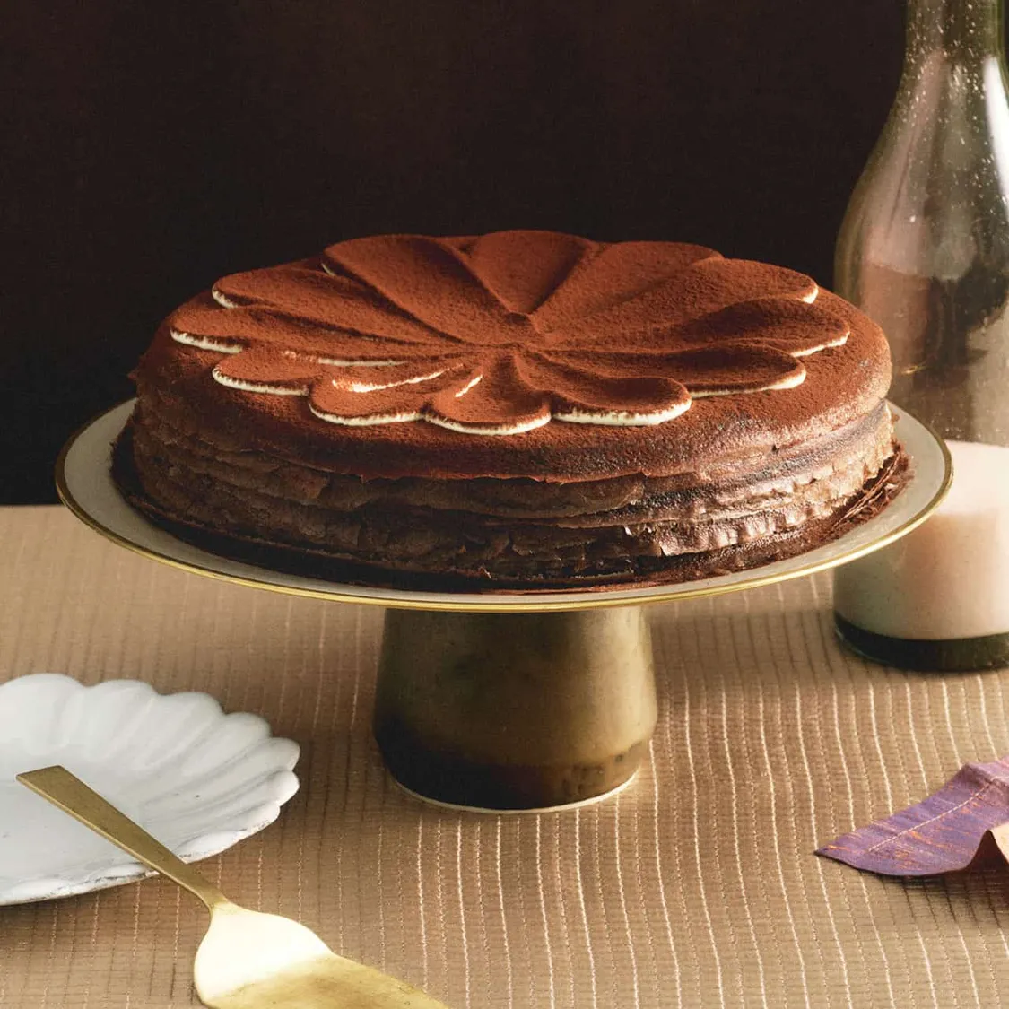 Tiramisu Mille Crêpes - 9 inch (Serves 10-14)-223