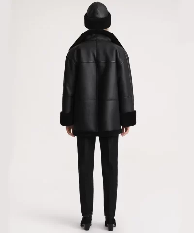 Toteme Signature Shearling Jacket Black 20317801 4