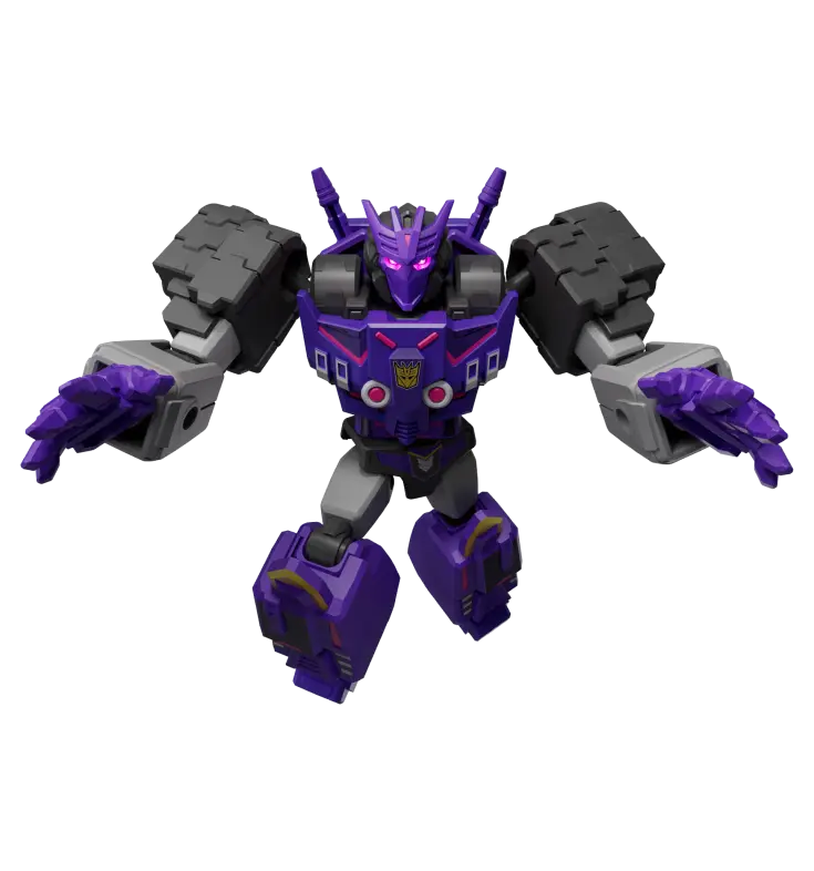 Alternative view of Blokees Figures Transformers Galaxy Version 04 Fractured Space-Time