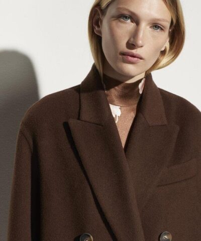 Vince Double Breasted Oversized Coat - Image 6