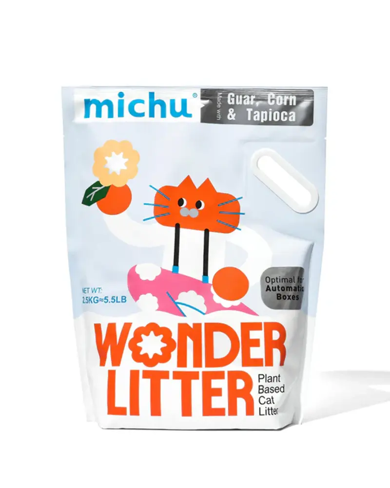 Alternative view of Michu Wonder Cat Litter Plant Based Litter Robot Friendly 5.5lb/88oz