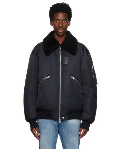 black francis down bomber jacket