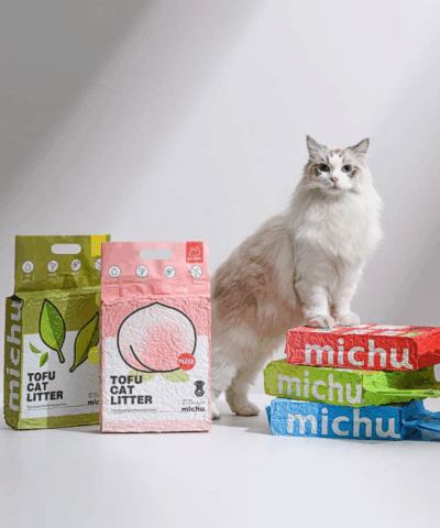 michu natural clumping tofu cat litter 5 5lb88oz michupet 1 1