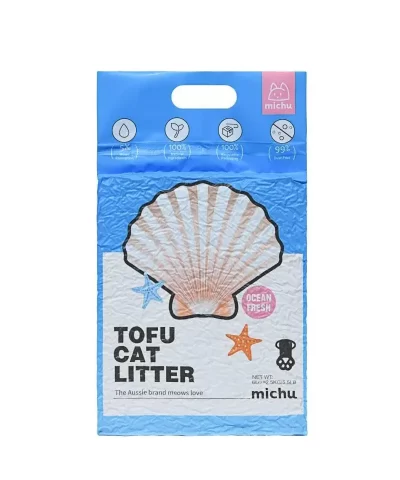 michu natural clumping tofu cat litter 5 5lb88oz michupet 22