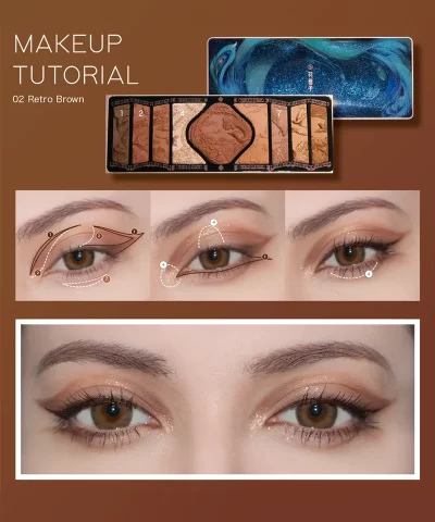 Floral Engraving Phoenix Makeup Palette - Image 16