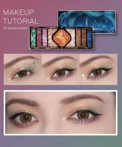 Floral Engraving Phoenix Makeup Palette - Image 25