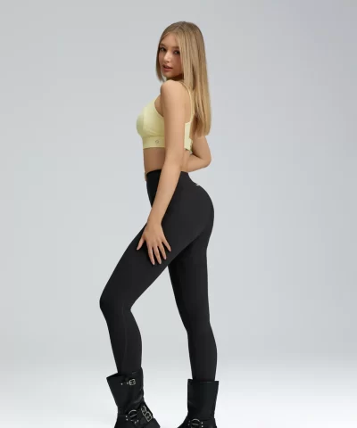Alternative view of Butt Lifting Leggings with Pocket for Women High Waisted Tummy Control Squat-Proof Compression 25" Womens Leggings