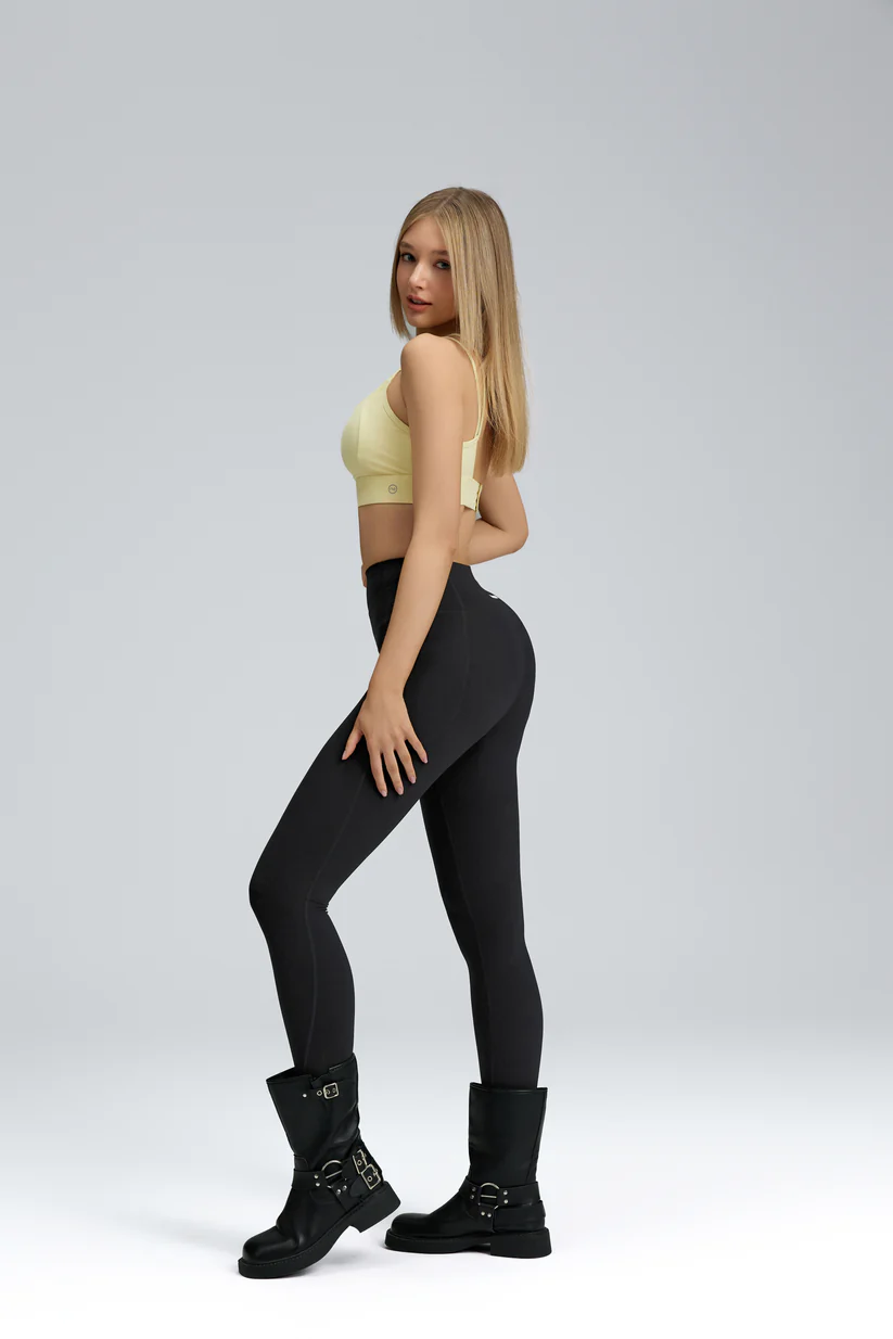 Alternative view of Butt Lifting Leggings with Pocket for Women High Waisted Tummy Control Squat-Proof Compression 25" Womens Leggings