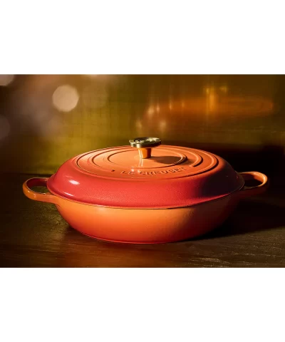 Signature 5-Qt. Flamme Dorée Round Braiser with Crucible Knob - 100th Anniversary Edition - Image 6