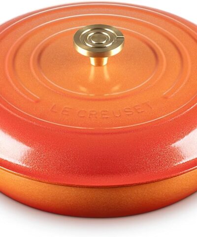 Signature 5-Qt. Flamme Dorée Round Braiser with Crucible Knob - 100th Anniversary Edition - Image 5