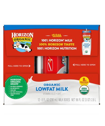 Horizon Organic 1% Lowfat Vanilla Milk Boxes, USDA Organic, Shelf-Stable - Image 8