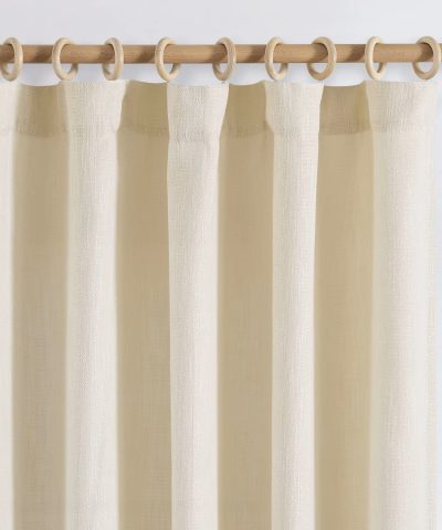 Custom Vintage Linen Curtains & Valance Set, Anti-Bacterial Solid Drapes, 50"W x 84"L - Image 10