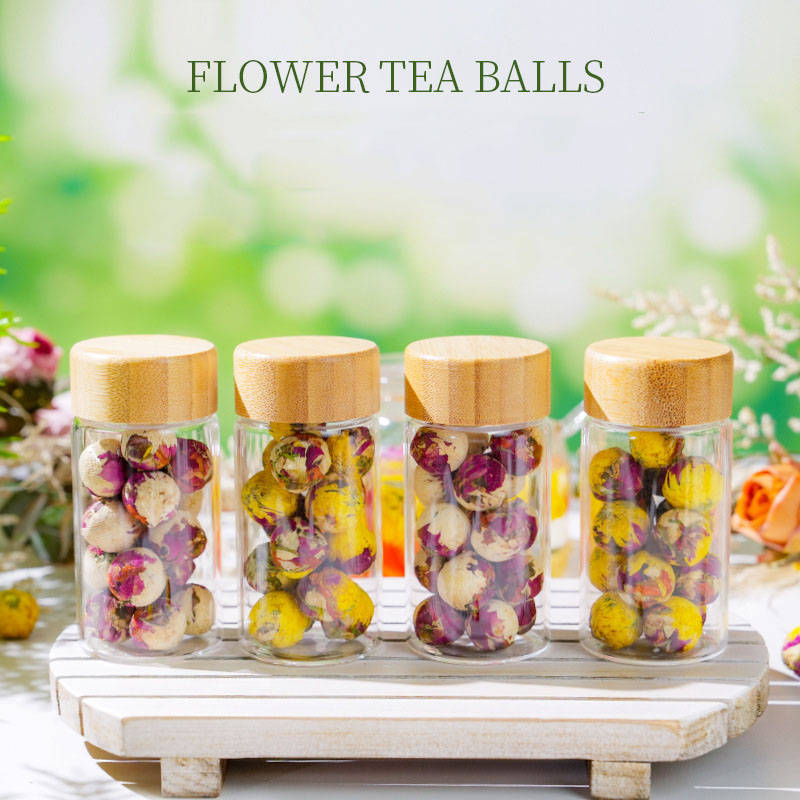 Alternative view of Handmade Blooming Flower Tea Balls - Artisan Tea Gift in Many Flavors 10 Pcs