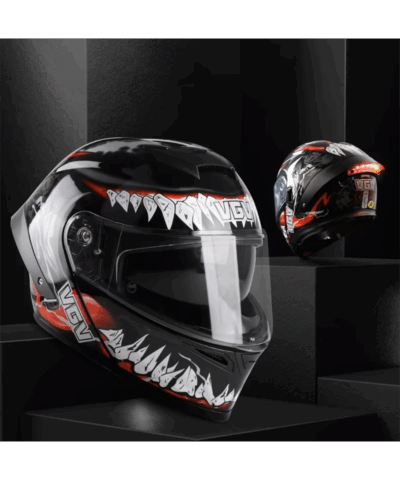 LED Flip-Up Modular Motorcycle Helmet | Full-Face for Men & Women - Image 2