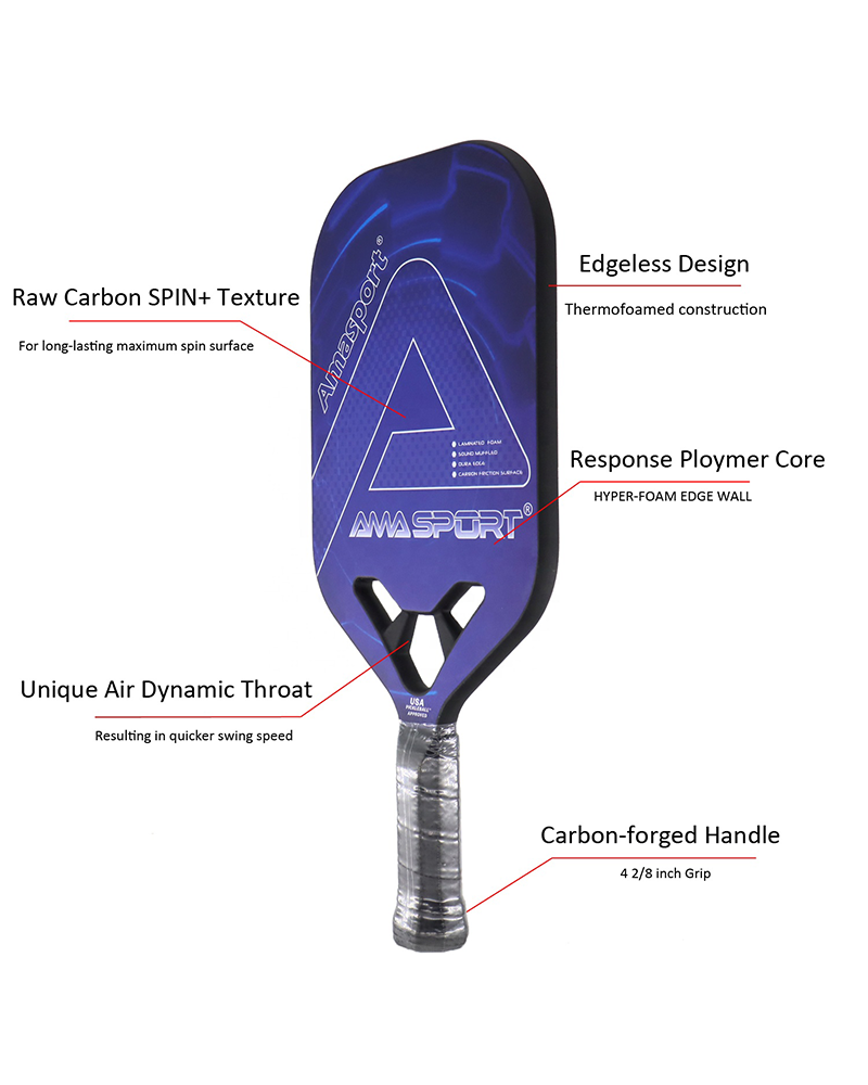Alternative view of USAPA Approved Pickleball Paddle | Graphite Carbon Fiber Pro Racket