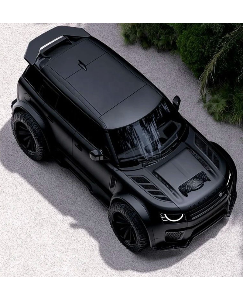Alternative view of Knight Black Matte Vinyl Wrap | 56Ft x 5Ft Roll | Anti-Scratch