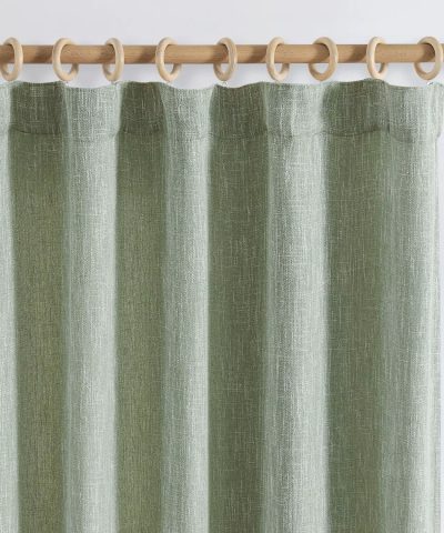 Custom Vintage Linen Curtains & Valance Set, Anti-Bacterial Solid Drapes, 50"W x 84"L - Image 7