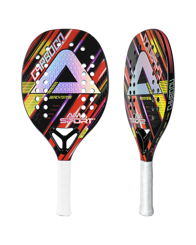 12K Sand Grit Carbon Fiber Visible Weave Beach Tennis Racket
