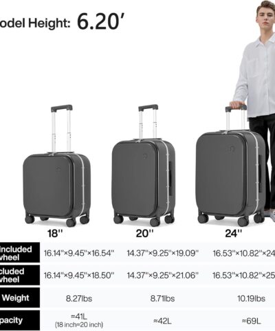 Mixi Brand Luxury Design Carry On Suitcase Polycarbonate Travel Rolling Luggage 25082539 5