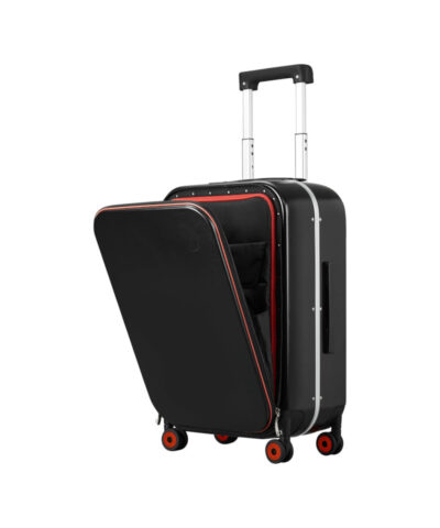 Mixi Brand Luxury Design Carry On Suitcase Polycarbonate Travel Rolling Luggage black 20
