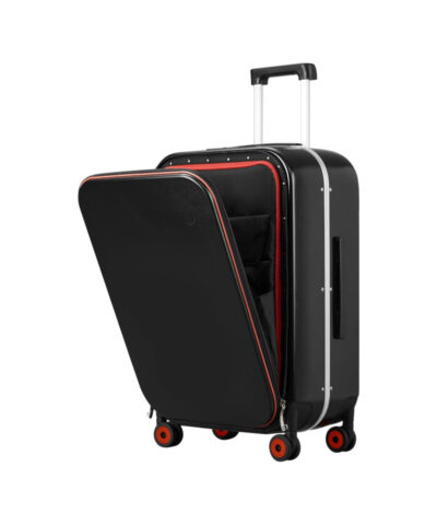 Mixi Brand Luxury Design Carry On Suitcase Polycarbonate Travel Rolling Luggage black 24