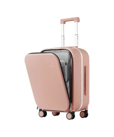 Mixi Brand Luxury Design Carry On Suitcase Polycarbonate Travel Rolling Luggage pink 24
