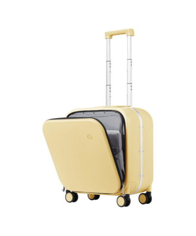 Mixi Brand Luxury Design Carry On Suitcase Polycarbonate Travel Rolling Luggage yellow 18