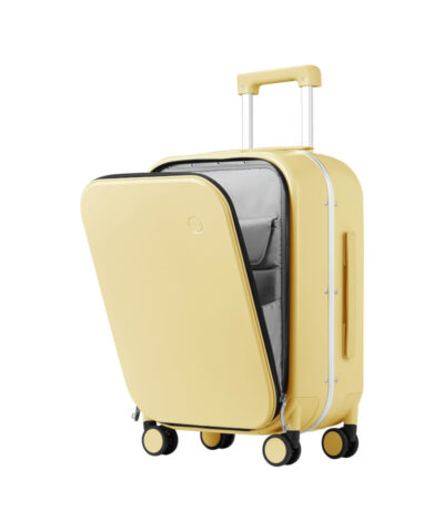 Mixi Brand Luxury Design Carry On Suitcase Polycarbonate Travel Rolling Luggage yellow 24