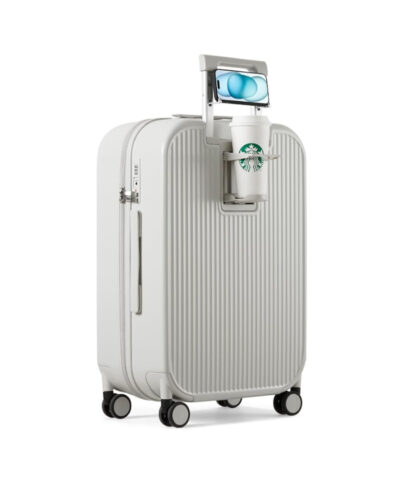Mixi Carry On Luggage with Cup Phone Holder Hardshell Rolling Travel Suitcase with Spinner Wheels thumb