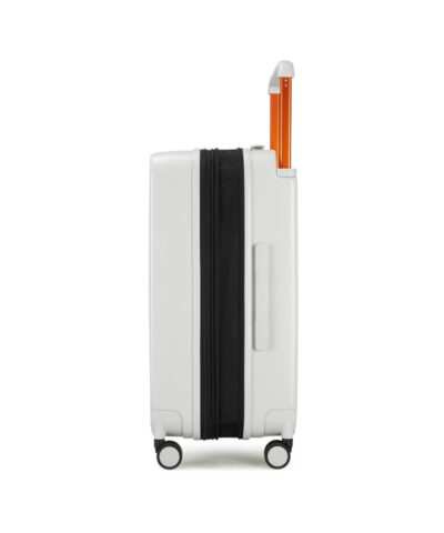 Mixi Expandable Carry On Luggage Lightweight Large Capacity Wide Handle PC Travel Suitcases Spinner Wheels TSA Lock white 20 2