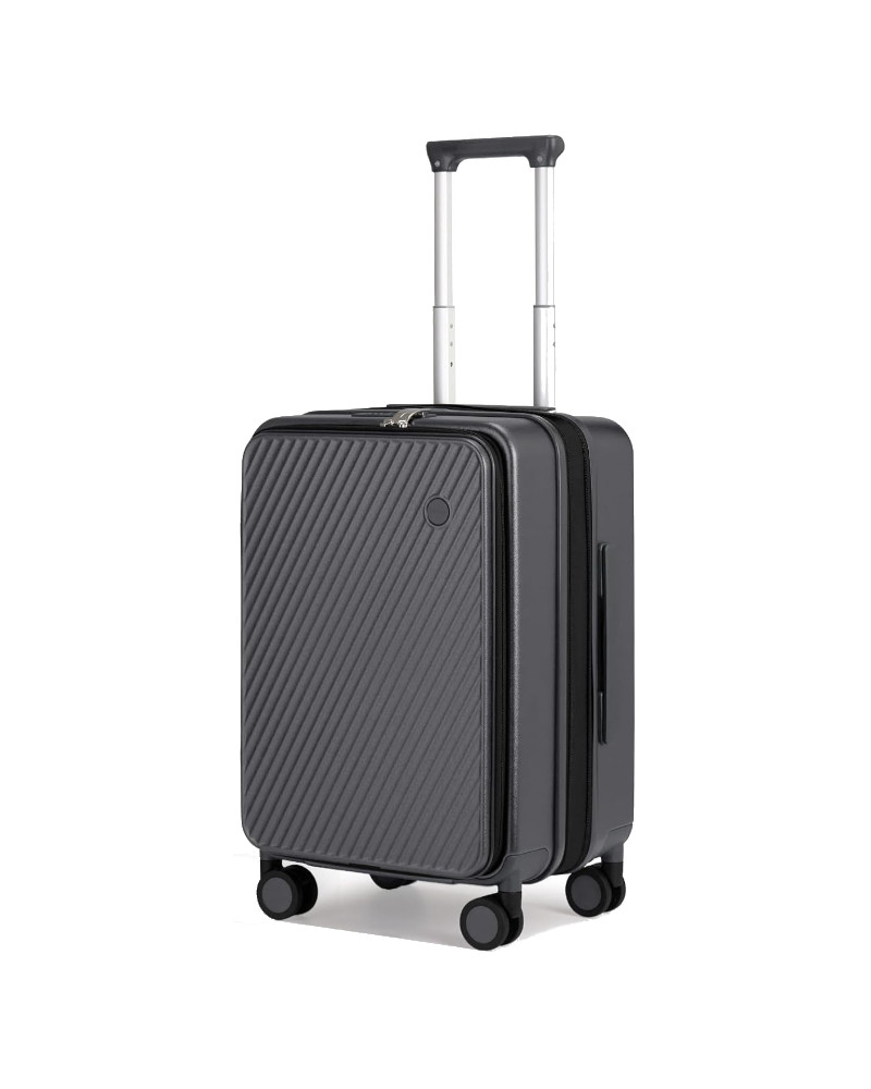 Mixi Expandable Carry On Luggage PC Hard Shell Suitcase Top Opening Rolling Travel Suitcases with Spinner Wheels TSA Lock20