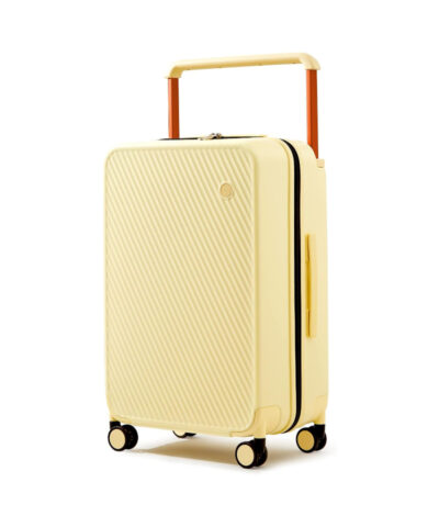 Mixi Gorgeous Wide Handle Suitcase Travel Luggage Rolling Carry On Cabin Hardside Patent Design yellow 20
