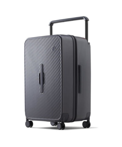 Mixi Large Capacity Suitcase Trolley Case Check in Hardside Rolling Luggage Wide Handle Travel Suitcase %E2%80%93 26 inch %E2%80%93 black