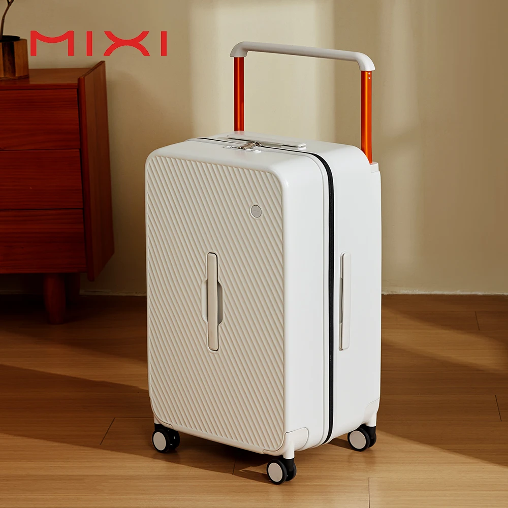 Alternative view of Mixi Large-Capacity Suitcase Trolley Case Check in Hardside Rolling Luggage Wide Handle Travel Suitcase - 26 inch