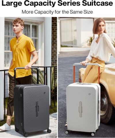 Mixi Large Capacity Suitcase Trolley Case Check in Hardside Rolling Luggage Wide Handle Travel Suitcase 26 inch 25082713 2